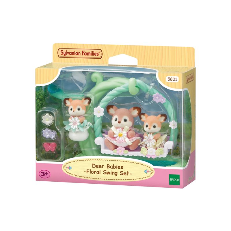 SYLVANIAN FAMILIES - Bebés Ciervo en Columpio Floral Sylvanian Families