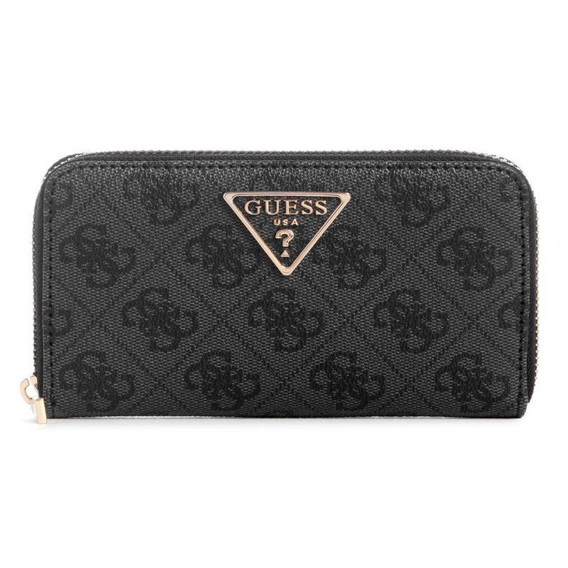 GUESS - Billetera Laurel Slg Medium Zip Around Mujer Gris