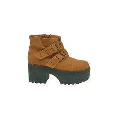 HERIEL - Botín Camel Plataforma Mujer