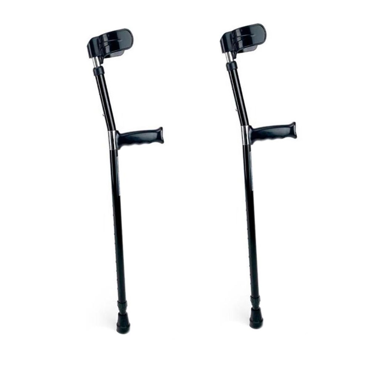 DETODOYMAS - Pack 2 Bastón Muleta Fijo - Negro