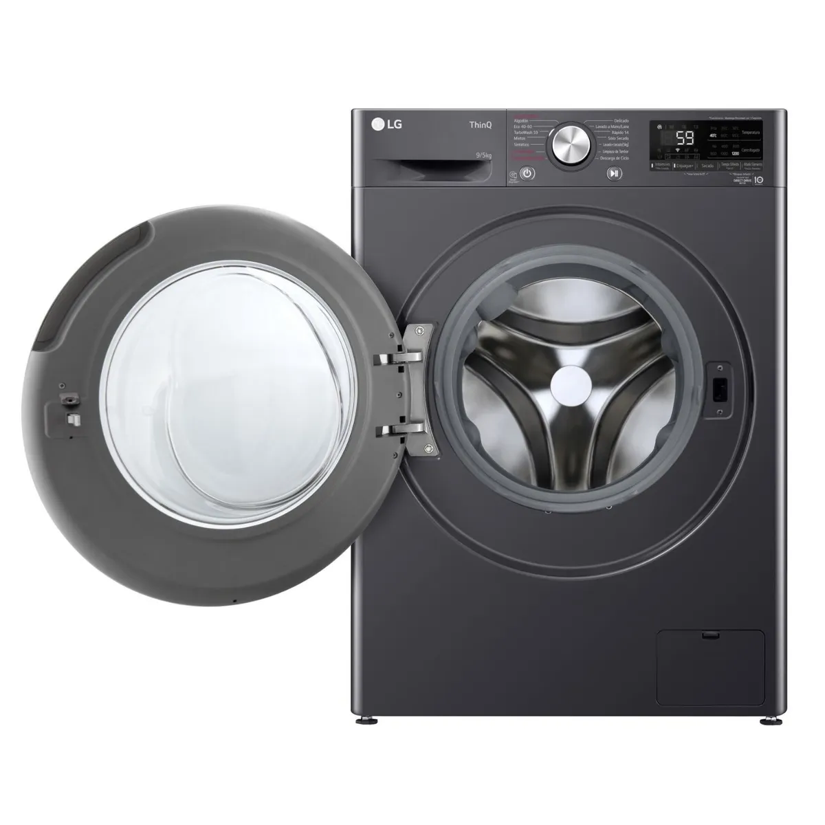 LG - Lavadora Secadora Carga Frontal LG 9-5Kg WD9MVC4S6 AI DD ThinQ