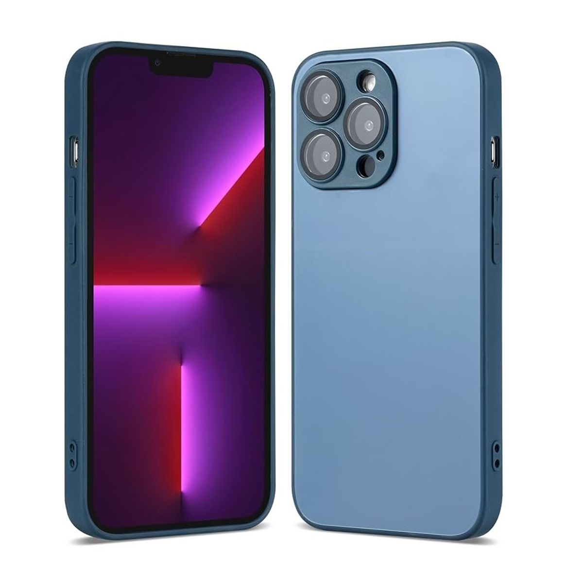 GENERICO - Carcasa Magsafe Con Logo Para iPhone 14 Pro / Azul