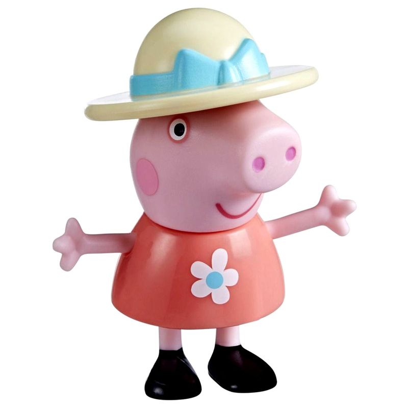 PEPPA PIG - Figura Peppa Pig amigos divertidos con sombrero 7,5 cm