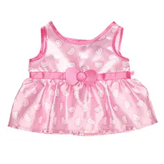 BUILD A BEAR - VESTIDO SATIN ROSA HELLO KITTY SANRIO BUILD-A-BEAR