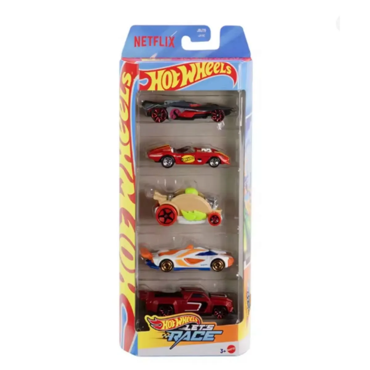 HOT WHEELS - Vehículos Hot Wheels pack 5 autos básicos - HW LET'S RACE