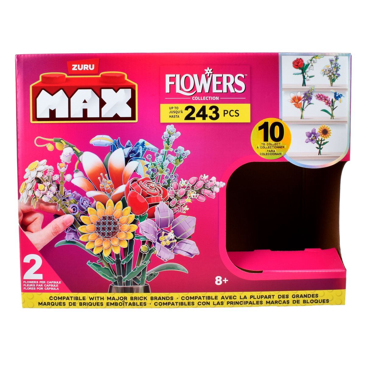 MAX - Bloques MAX 234 piezas flores y plantas