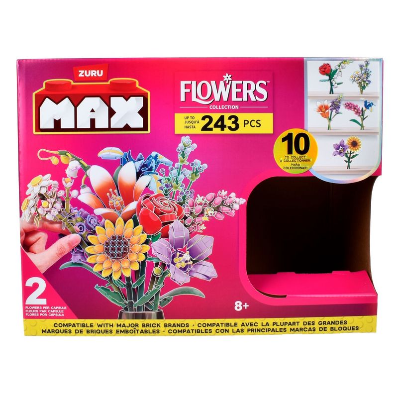 MAX - SET BLOQUES FLORES MAX -  CON DIFERENTES MODELOS DE PIEZAS