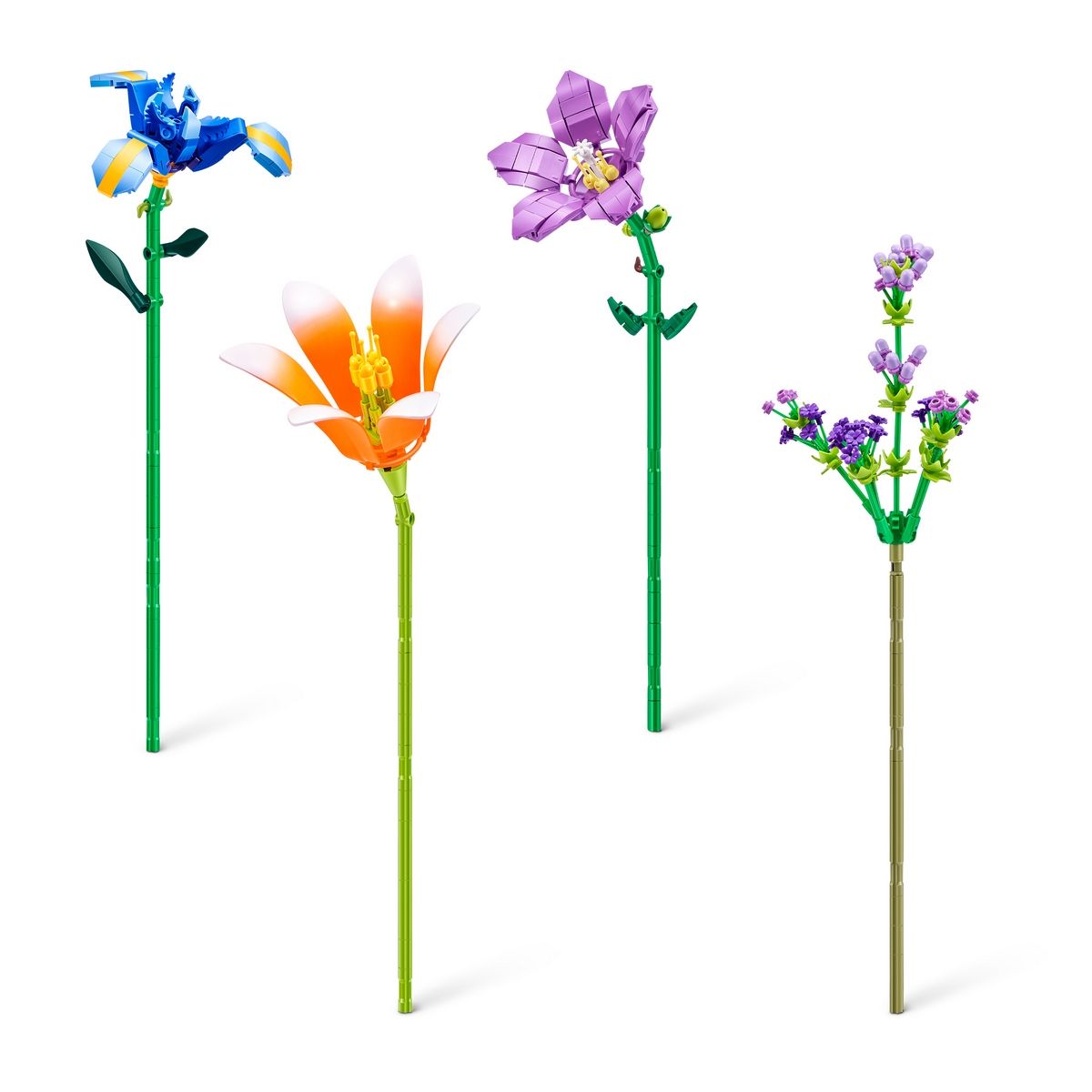 MAX - Bloques MAX 234 piezas flores y plantas