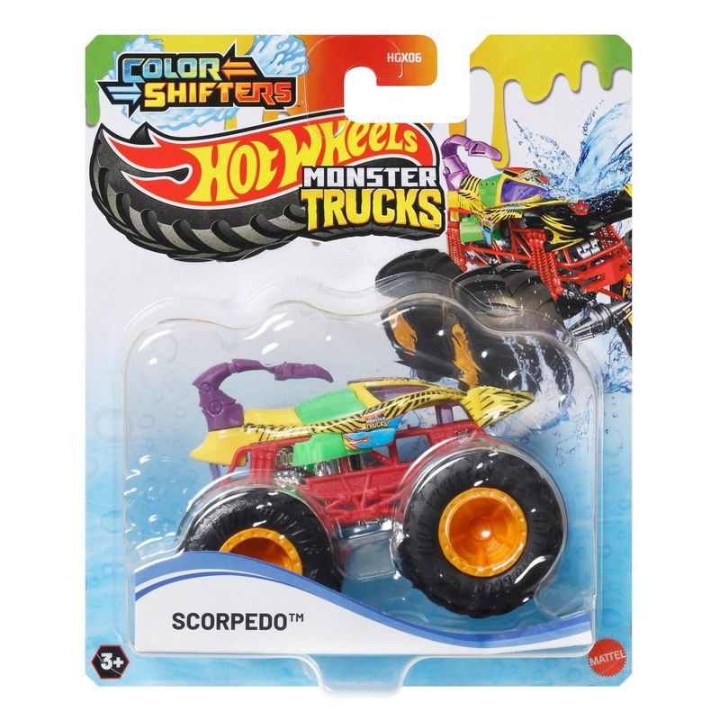 HOT WHEELS - HOT WHEELS MONSTER TRUCKS COLOR SHIFTERS 1:64 - SCORPEDO