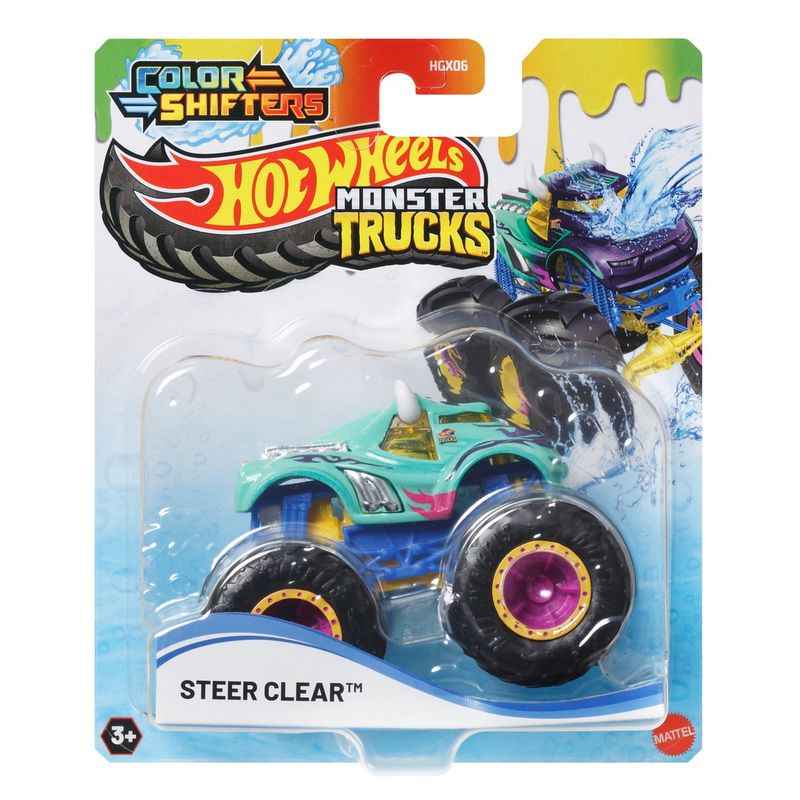 HOT WHEELS - HOT WHEELS MONSTER TRUCKS COLOR SHIFTERS 1:64 - STEER CLEAR