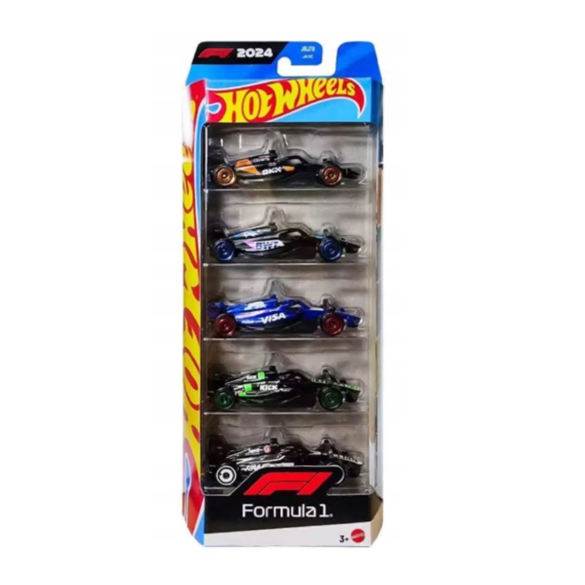 HOT WHEELS - PACK 5 AUTOS BASICOS HOTWHEELS - FORMULA 1