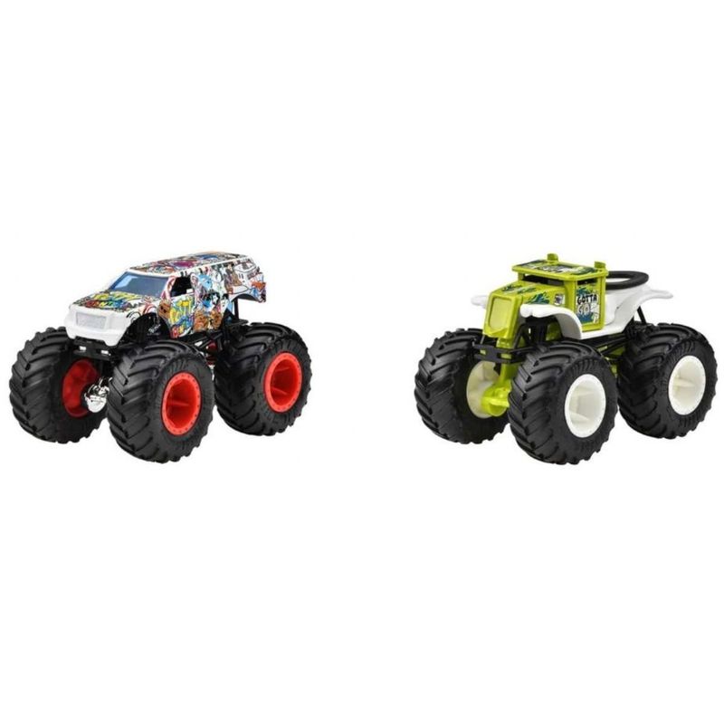 HOT WHEELS - MONSTER TRUCKS ESCALA 1:64 -POTTY CENTRAL VS REALLY GOTTA GO