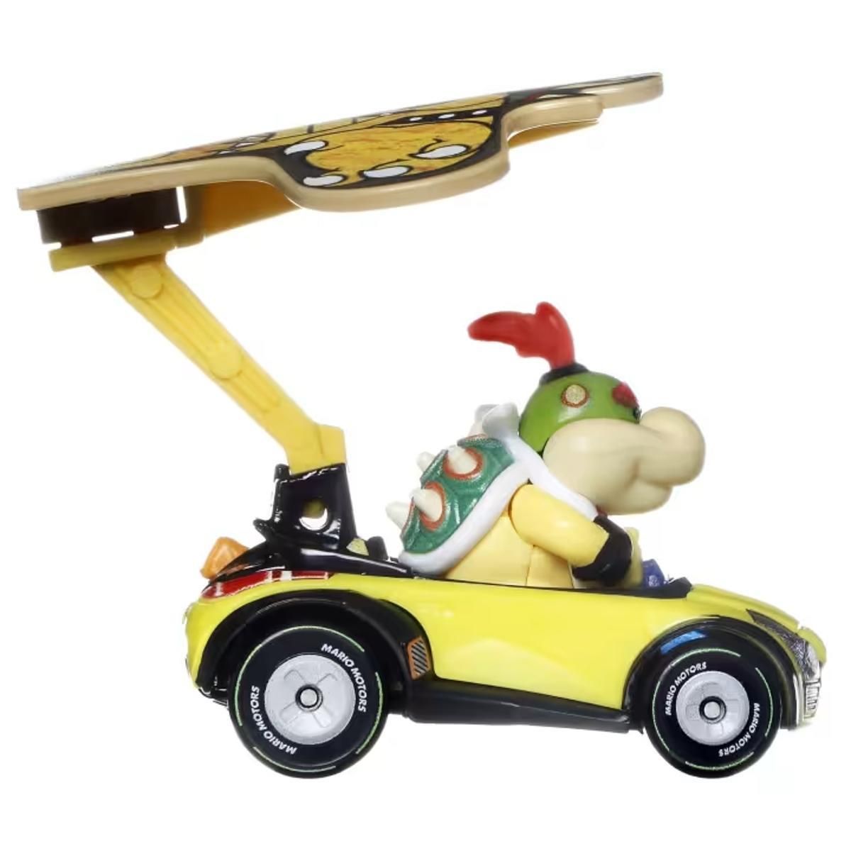 HOT WHEELS - Vehículo Hot Wheels Mario Kart 1:64 Bowser Jr con glider