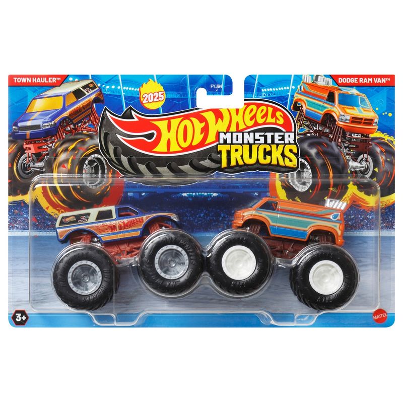 HOT WHEELS - Camiones monstruo Hot Wheels 1:64 Spur Moment y Loco Punk