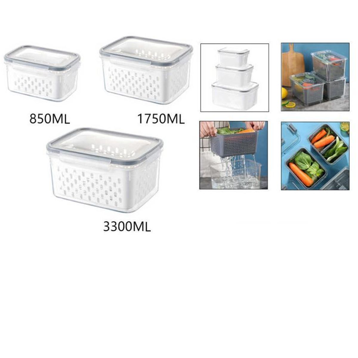 GENERICO - Contenedores De Alimentos 3pcs