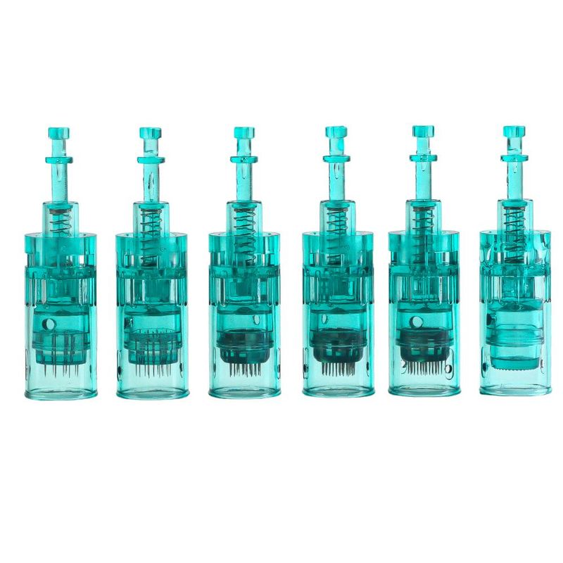 DETODOYMAS - Set De 10 Agujas De 12243642nano Dermapen Dr Pen A6s - Plateado