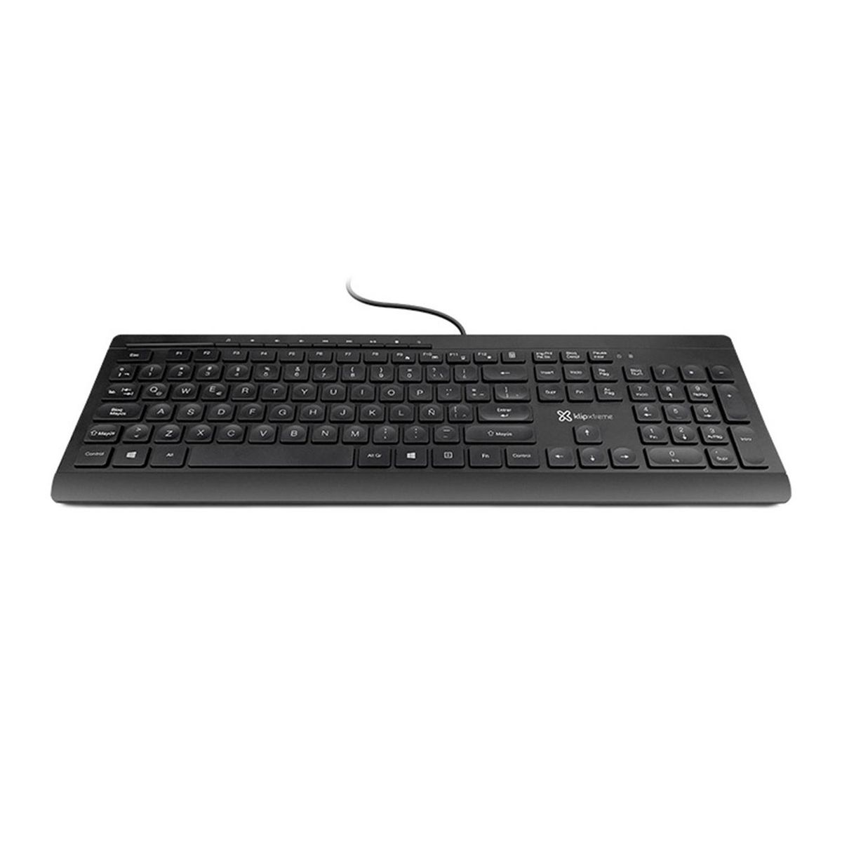 KLIP XTREME - KlipXtreme Teclado alambrico USB KKM-525S - Negro