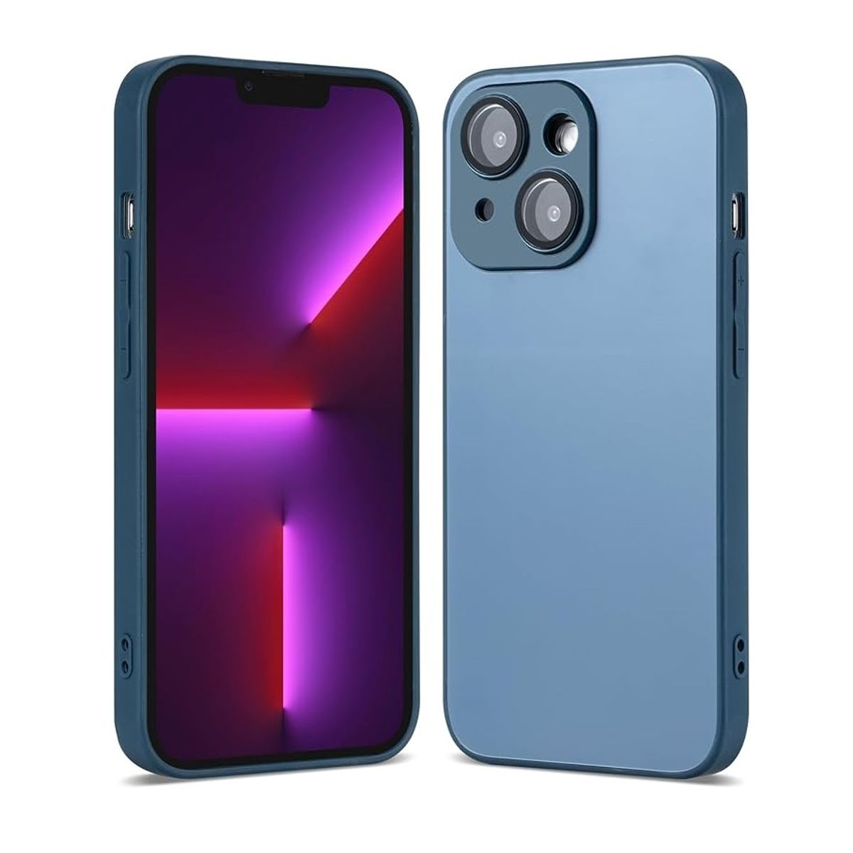 GENERICO - Carcasa Magsafe Con Logo Para iPhone 14 / Azul.