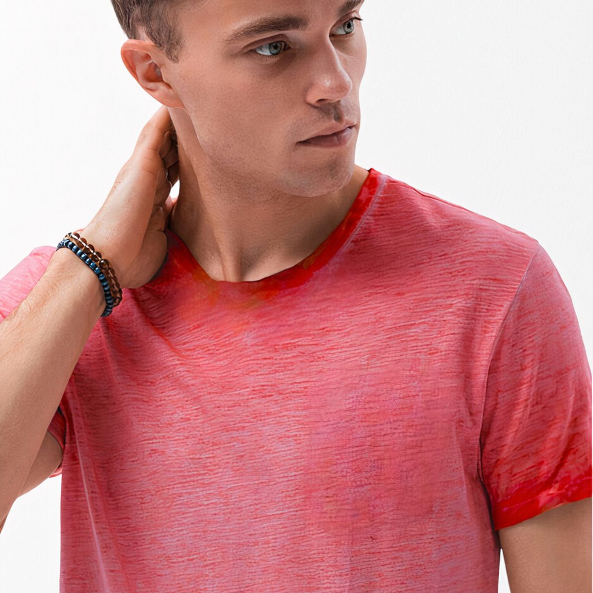 MROTTO - Polera Hombre Casual Manga Corta Cuello Redondo