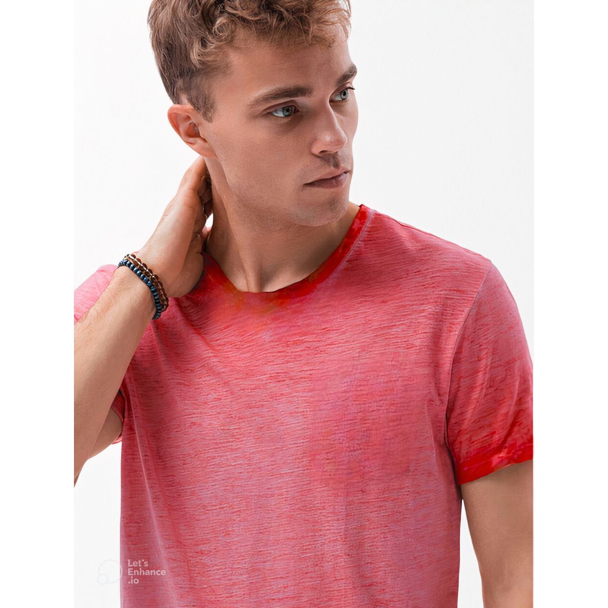 MROTTO - Polera Hombre Casual Manga Corta Cuello Redondo