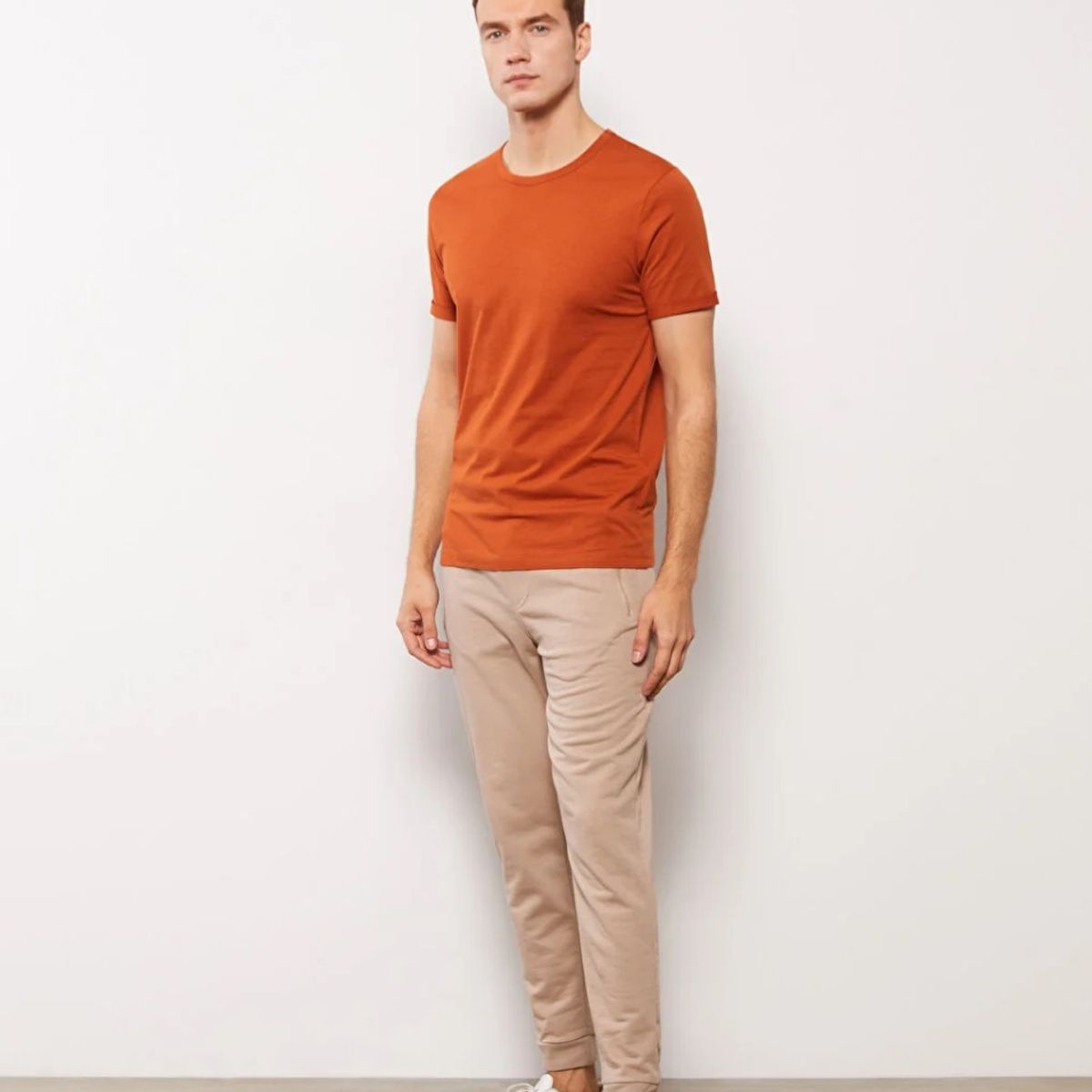 MROTTO - Polera Hombre Casual Manga Corta Cuello Redondo