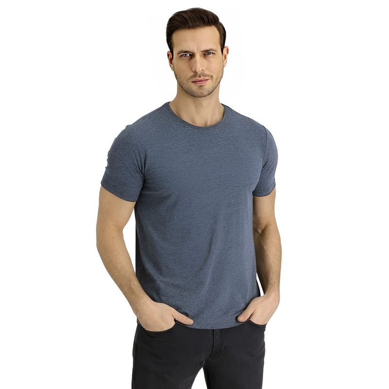 MROTTO - Polera Hombre Casual Manga Corta Cuello Redondo