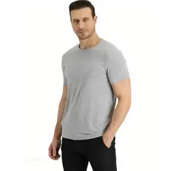 MROTTO - Polera Hombre Casual Manga Corta Cuello Redondo