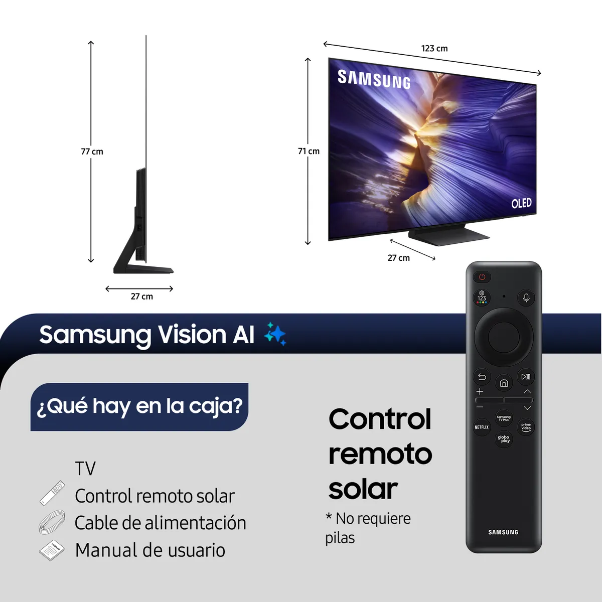 SAMSUNG - 55 OLED S90F 4K Vision AI Smart TV 2025