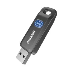 MAXELL - PENDRIVE USB FLIX 4GB USBF-4 NEGRO