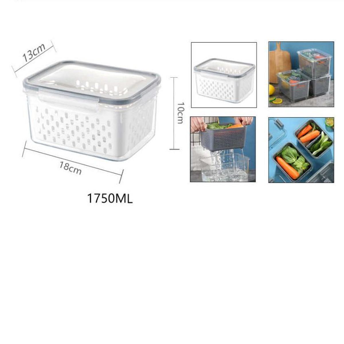 GENERICO - Tupper Contenedore Hermetico 1750ml