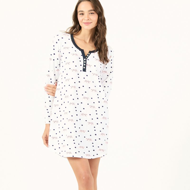 BARBIZON - Camisa de Dormir Clara Azul