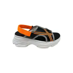 HERIEL - Sandalia Negra Deportiva Plataforma