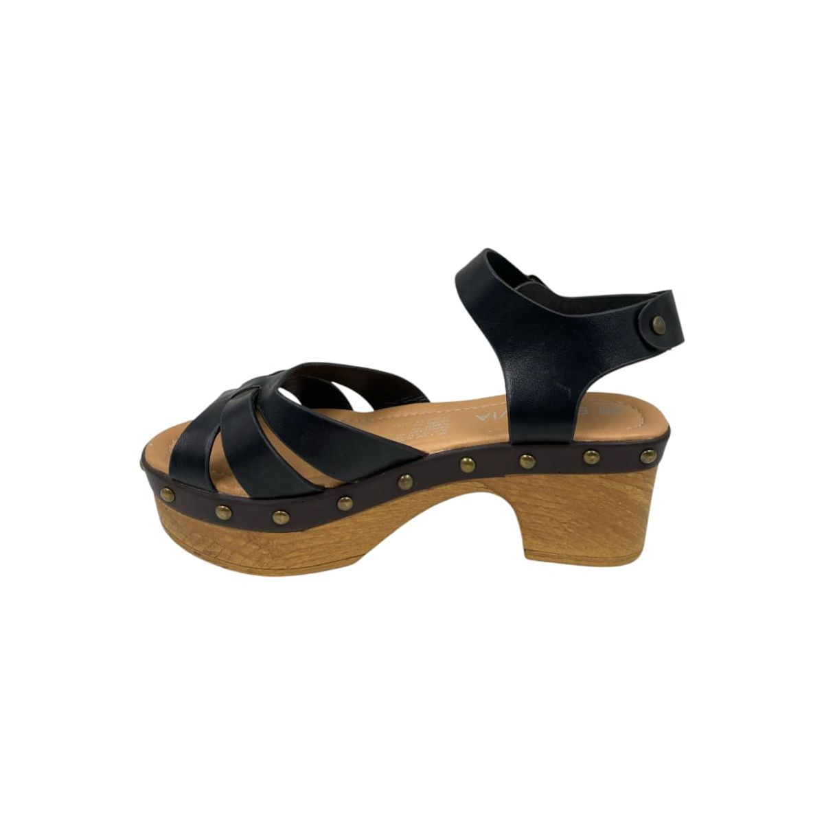 HERIEL - Sandalia Negra Plataforma Mujer