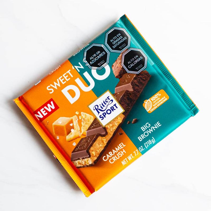 GENERICO - Chocolate Duo Caramelo Brownie Ritter Sport 218 gr