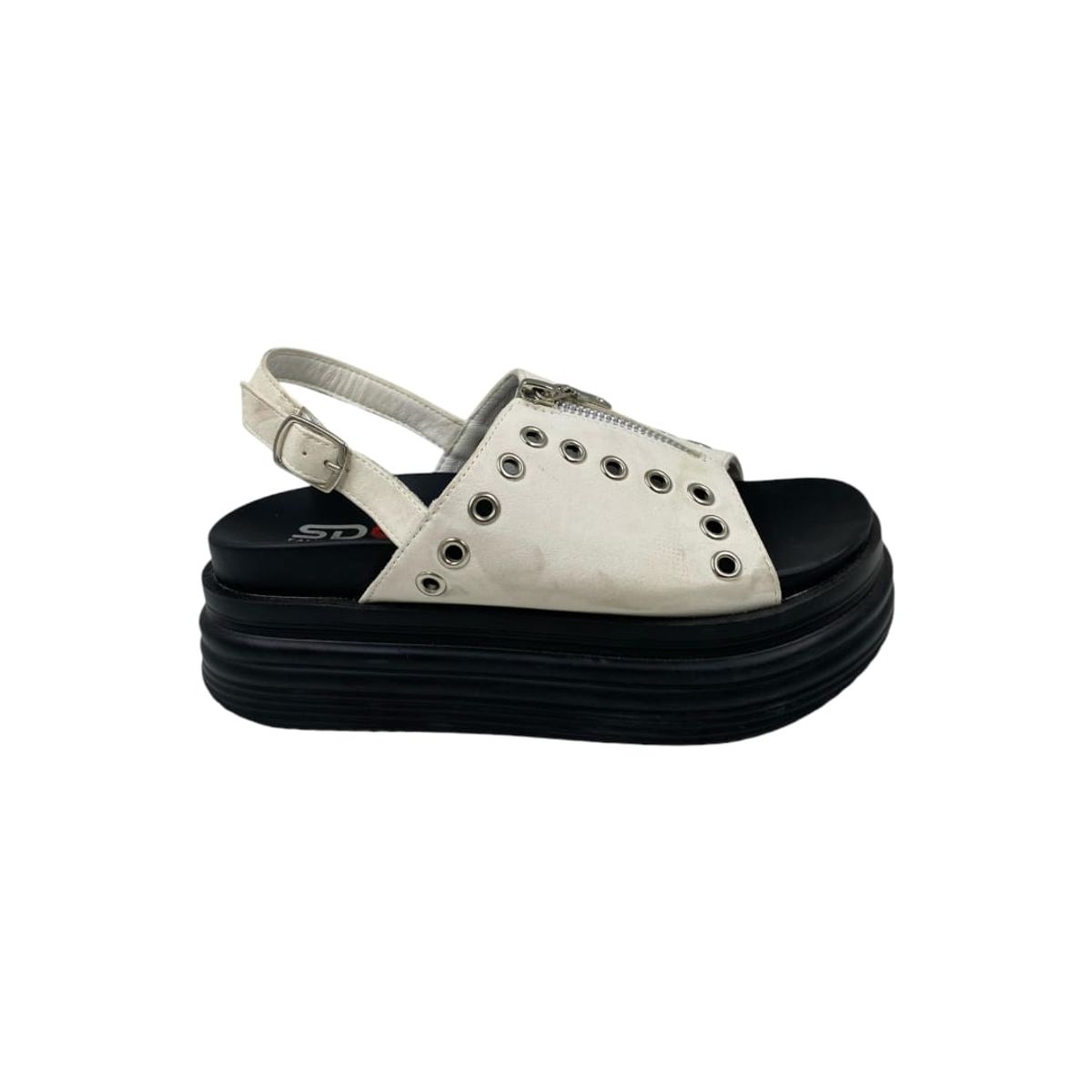 HERIEL - Sandalia Blanca Plataforma