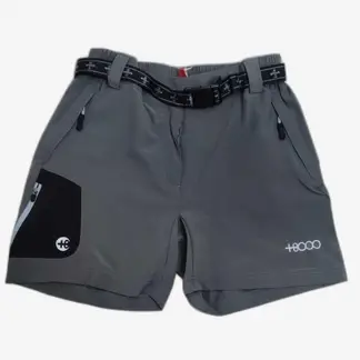 POZATINI - Short Outdoor Mujer Gris Tremaya +8000 - Pantalon Corto Mujer