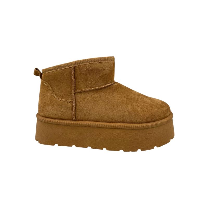 HERIEL - Bota Pantubota Camel Chiporro Mujer