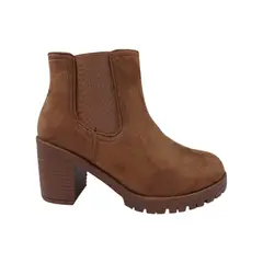 HERIEL - Botín Camel Taco Mujer.