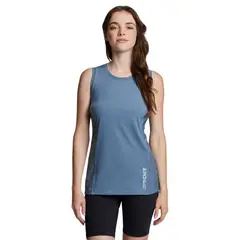 SPYDER - Polera Sin Mangas Entrenamiento Mujer Azul