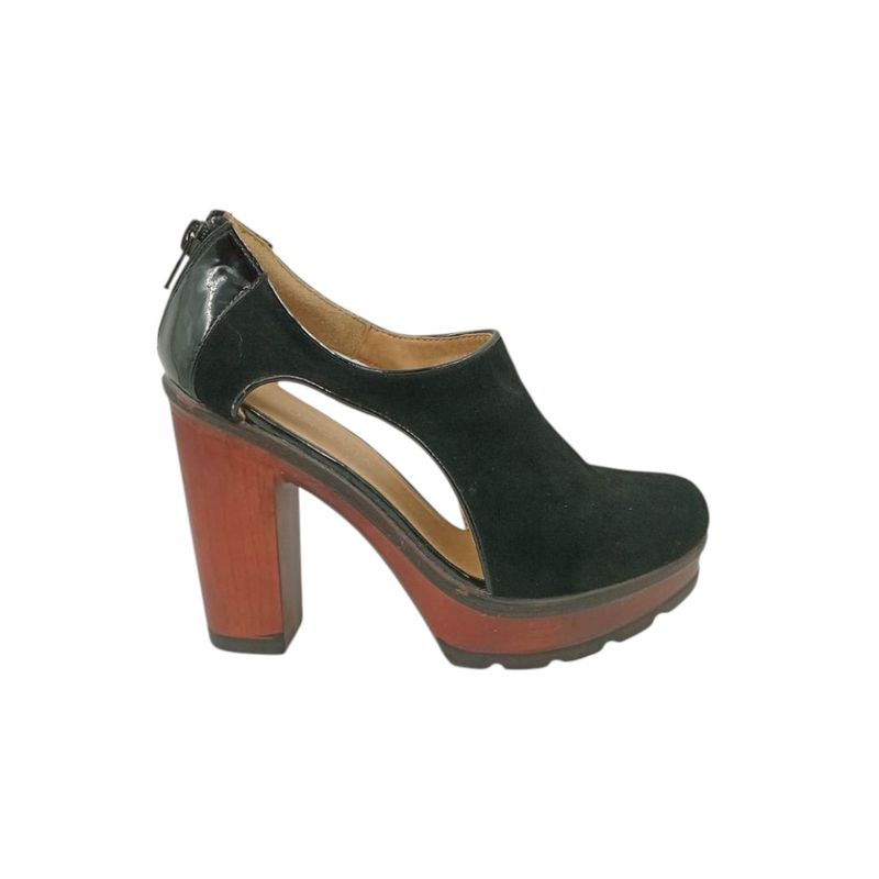 HERIEL - Zapato Negro Taco Mujer