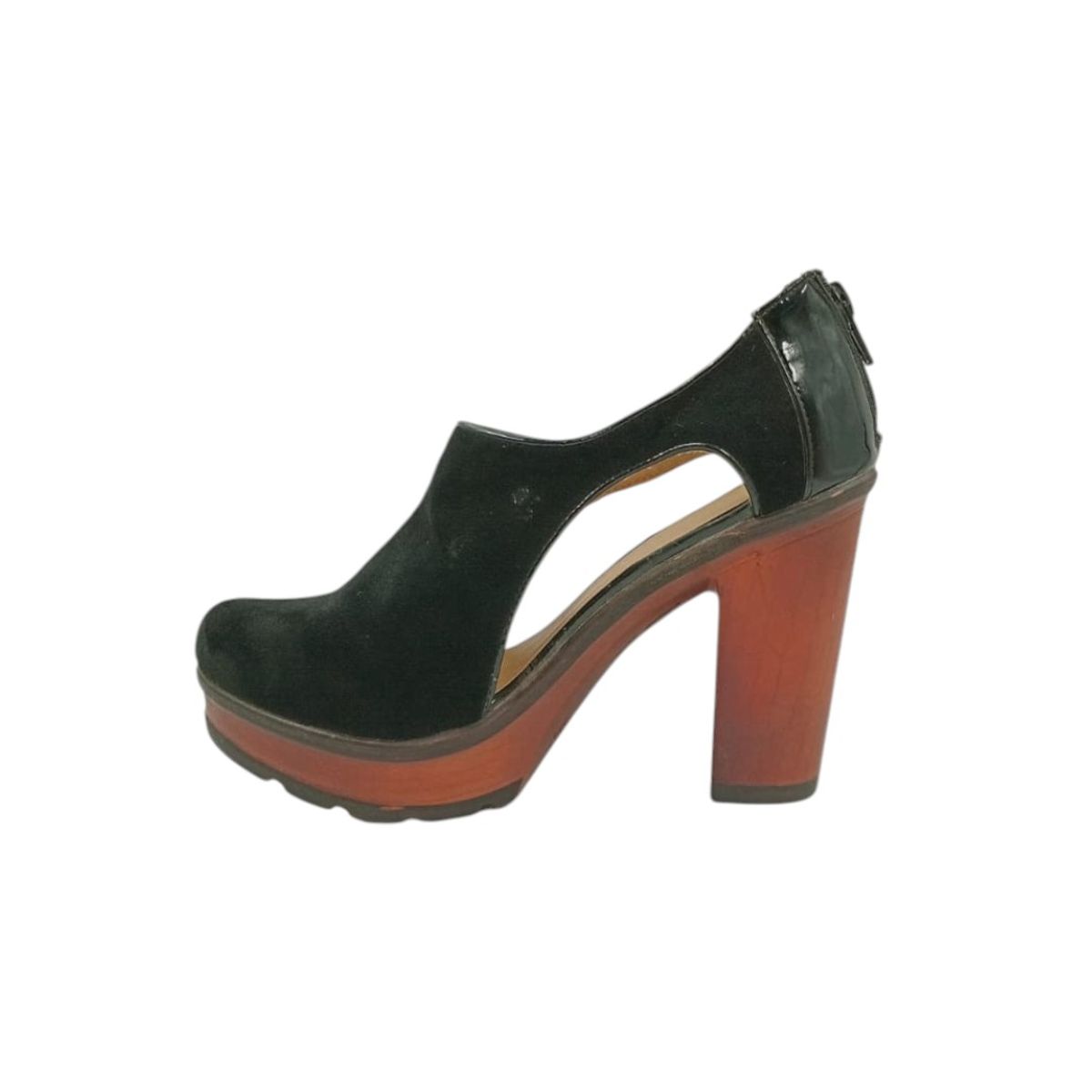 HERIEL - Zapato Negro Taco Mujer