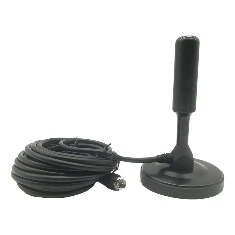 GENERICO - Antena Tv Digital Abierta Hd Tvd Interior 360 Coaxial