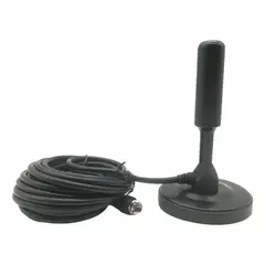 GENERICO - Antena Tv Digital Abierta Hd Tvd Interior 360 Coaxial