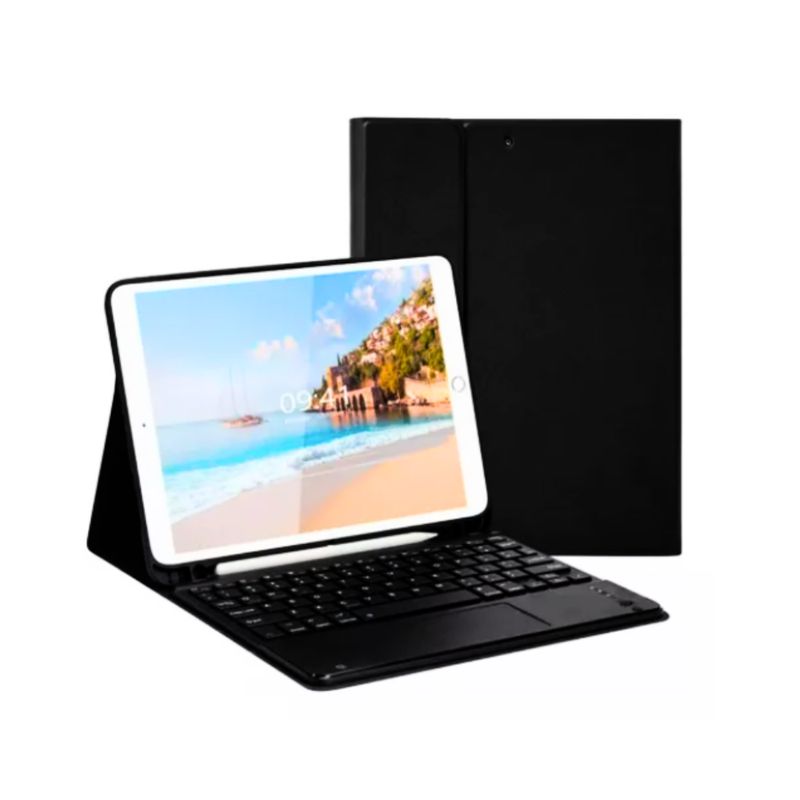 GENERICO - Carcasa Con Teclado Para iPad 10.2 7/8/9 Gen + Ranura Lápiz