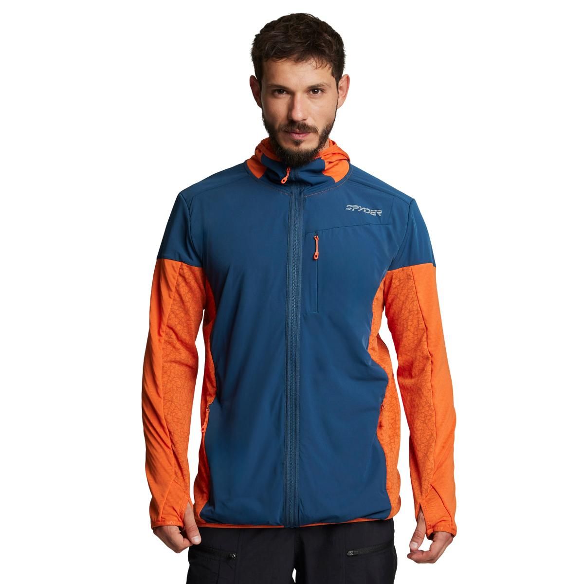 SPYDER - Polerón Hoodie Hombre Spyder Azul