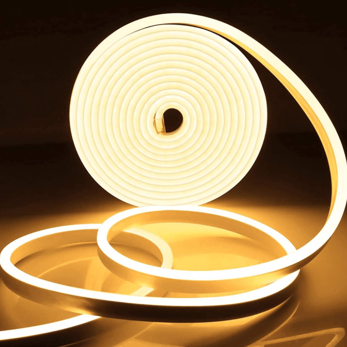GENERICO - Cinta Led Neón 12V 2835 6W/m IP68 120led/m 50mt Luz Cálida