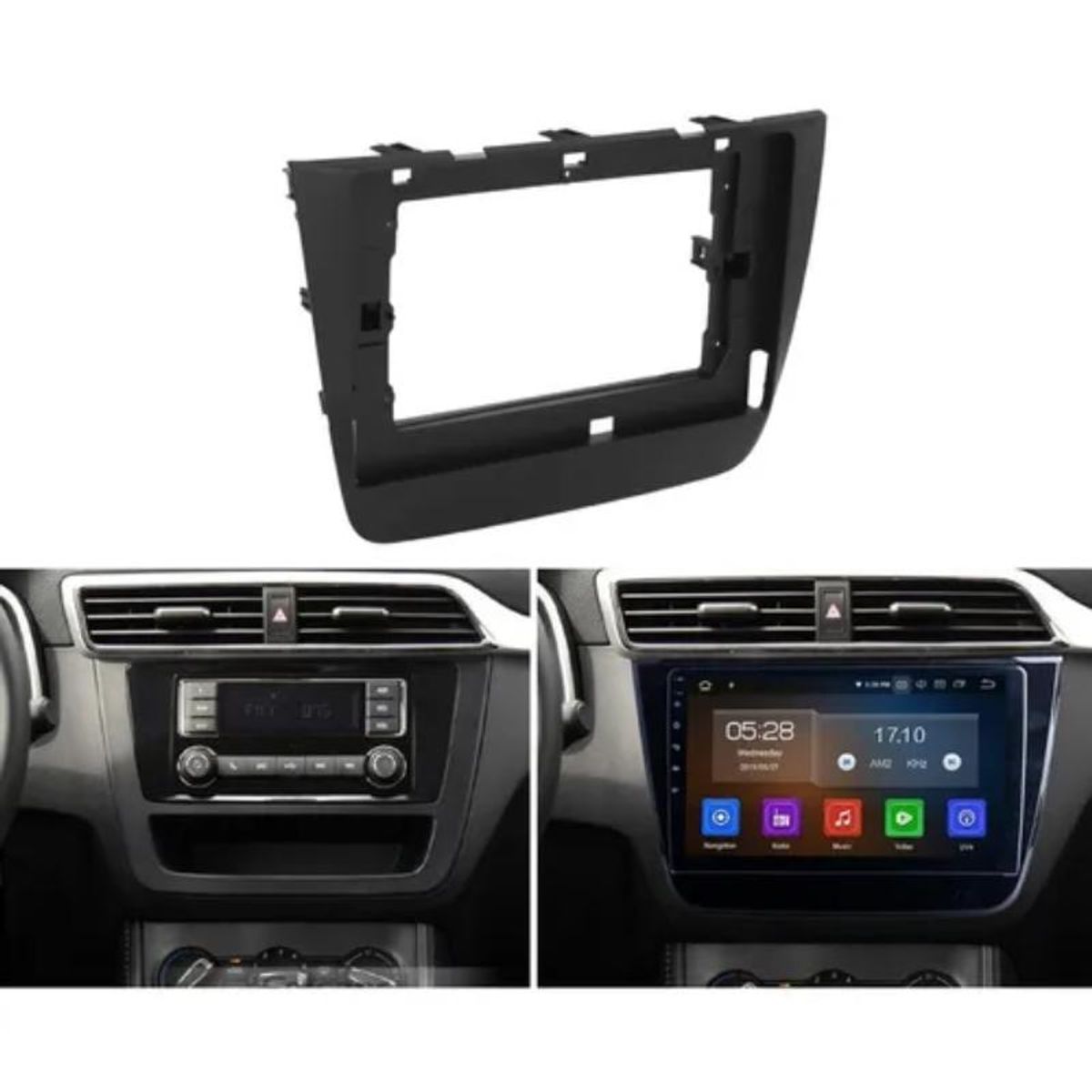 GENERICO - Adaptador Radio Bisel Pantalla Mg Zs 2017+ 10.1 Pul