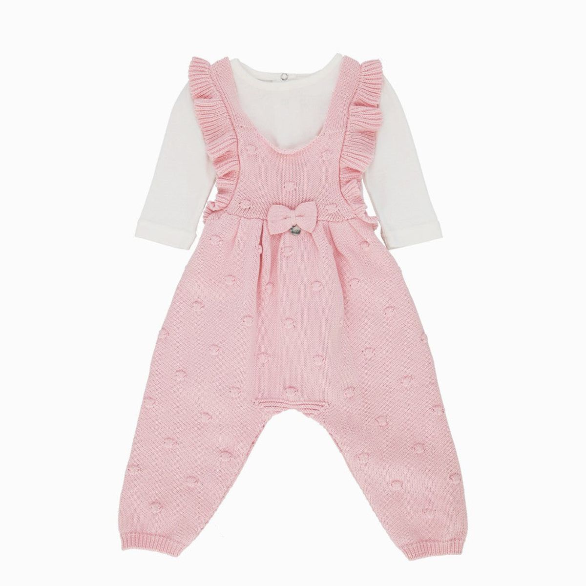 LIMONADA - Jardinera recién nacida tejida rosado Limonada