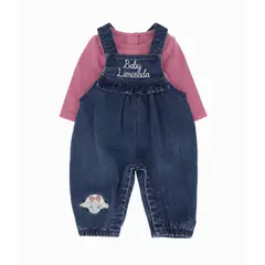 LIMONADA - Jardinera recién nacida denim azul marino