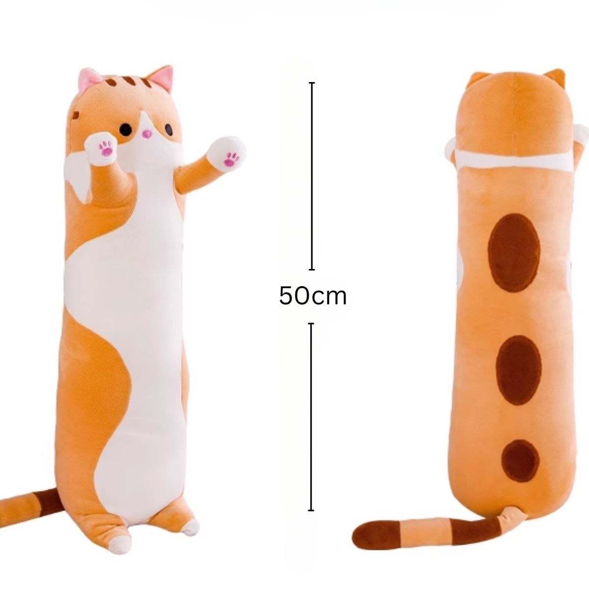 GENERICO - Almohada Peluche Cojin Cilíndrico 50cm